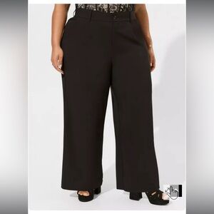 Stretch Crepe Black Wide-Leg Pants by Torrid 14